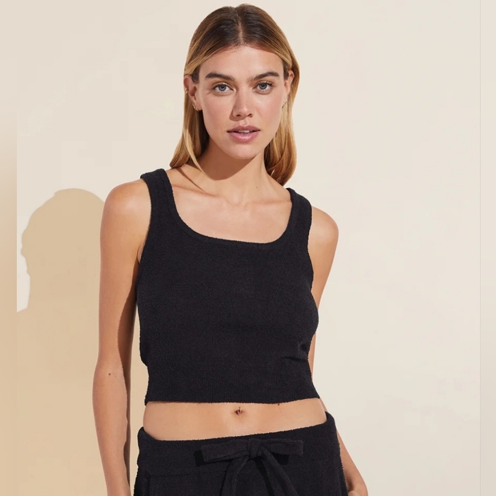 Eberjey Recycled Boucle Cropped Tank NEW size large